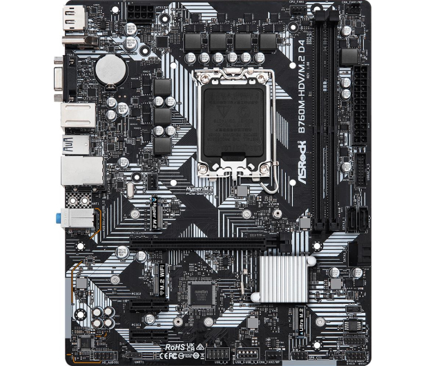 ASROCK Płyta główna B760M-HDV/M.2 D4 s1700 2DDR4 DP/HDMI mATX - 1107463 - zdjęcie 3